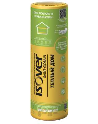 Утеплитель ISOVER Теплый Дом Твин 50х1220х7000мм рулон (2шт в рул/17,08м2/0,854м3)