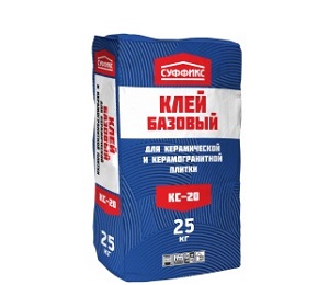 Клей для плитки Суффикс КС-20, 25 кг Клей для плитки Суффикс КС-20, 25 кг