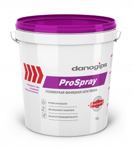 Шпаклевка полимерная финишная Danogips ProSpray, 15 л / 25 кг Шпаклевка полимерная финишная Danogips ProSpray, 15 л / 25 кг