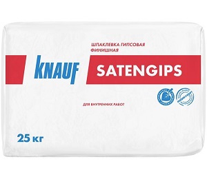 Шпаклевка гипсовая финишная Knauf Satengips, 25 кг Шпаклевка гипсовая финишная Knauf Satengips, 25 кг