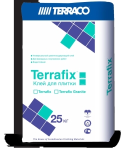 Клей водостойкий ТЕРРАКО Terrafix Grey (Серый) (C2TE)25 кг Клей водостойкий ТЕРРАКО Terrafix Grey (Серый) (C2TE)25 кг